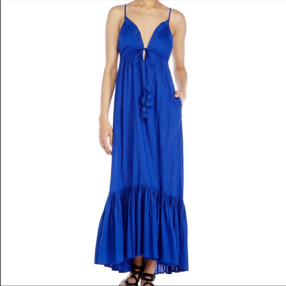 Calypso St. Barth Royal Blue Maxi Dress